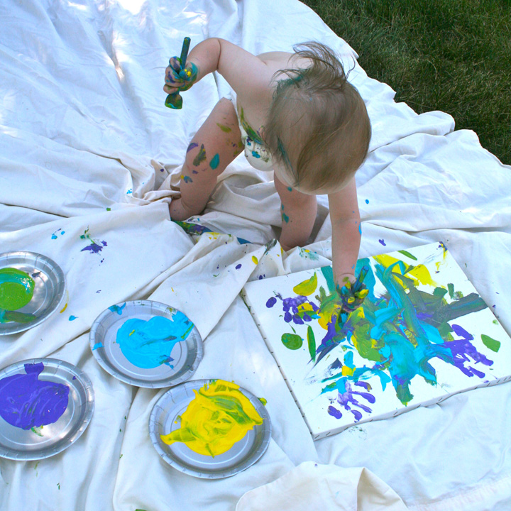 Toddler Canvas Painting